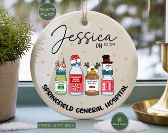 Nurse Christmas Ornament, Personalized Nurse Gifts, Custom Nurse Gifts, Nurse Keepsake, Nurse Ornament Christmas, First Christmas as Nurse