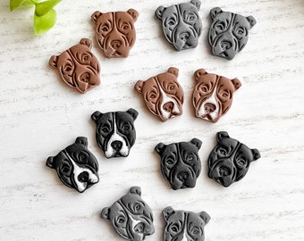 Custom Pitbull Dog Earrings, Custom Pet Jewelry, Personalized Dog Breed, Pitbull Lover Gift, Unique Dog Gift, Veterinarian Gift