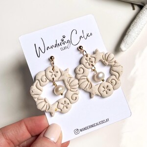 Ocean Seashell Wreath Earrings, Coastal Themed Jewelry, Summer Beach Earrings, Marine Inspired Earrings, Ocean Lover Gift, Sea Life Earrings