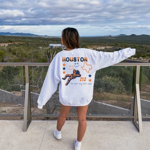 Houston Texas Sweatshirt, Astros Sweatshirt, Retro Texas Sweatshirt, Texas Hoodie, Houston Texas Gift, Texas Baseball Team Pullover