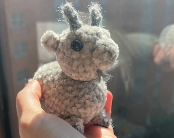 Little Goat Stuffed Animal - Crochet Plushie Farm Animal Toy