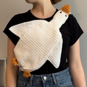 MOTIF - sac à bandoulière en oie / cartable en canard - sac au crochet doublé de tissu / sac pour stylos épi ou articles médicaux