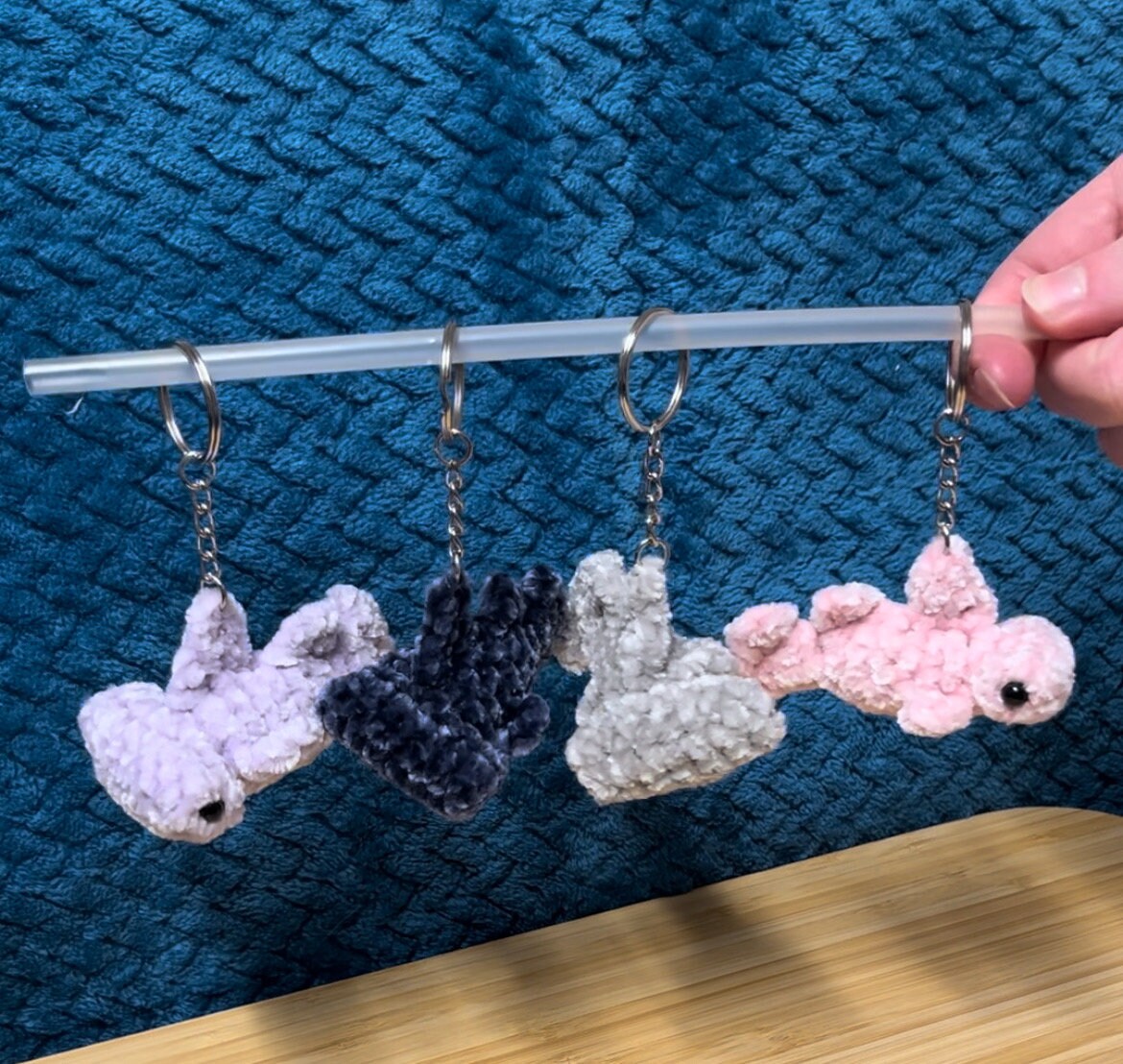 Mini Hammerhead Shark Keychain - Crochet Stuffed Animal Accessory - Etsy