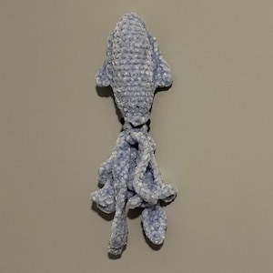 Mini Squid Stuffed Animal / Ocean Creature Plushie Toy