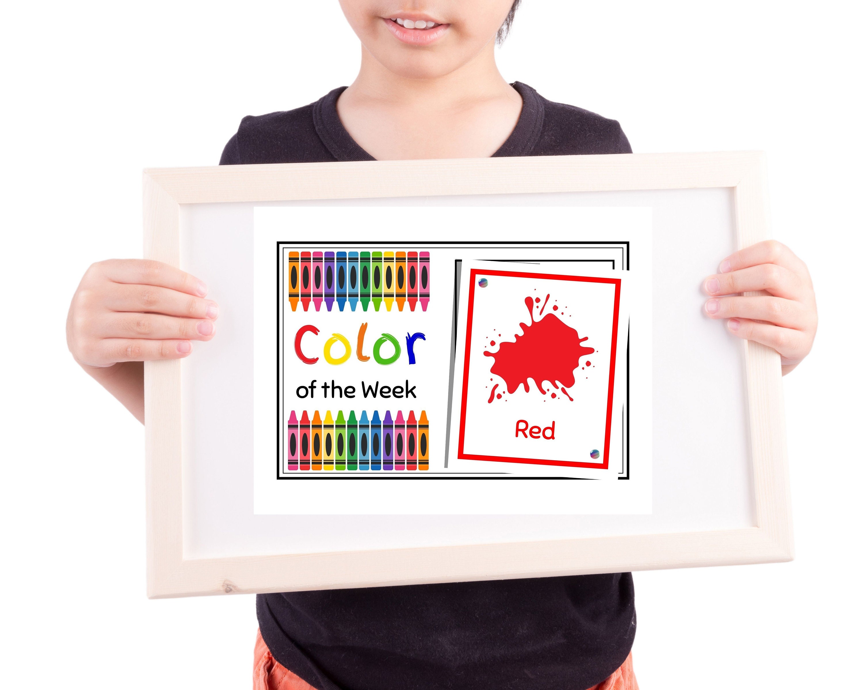 Color of the Week Digital Educational Print, Educational Poster - Etsy