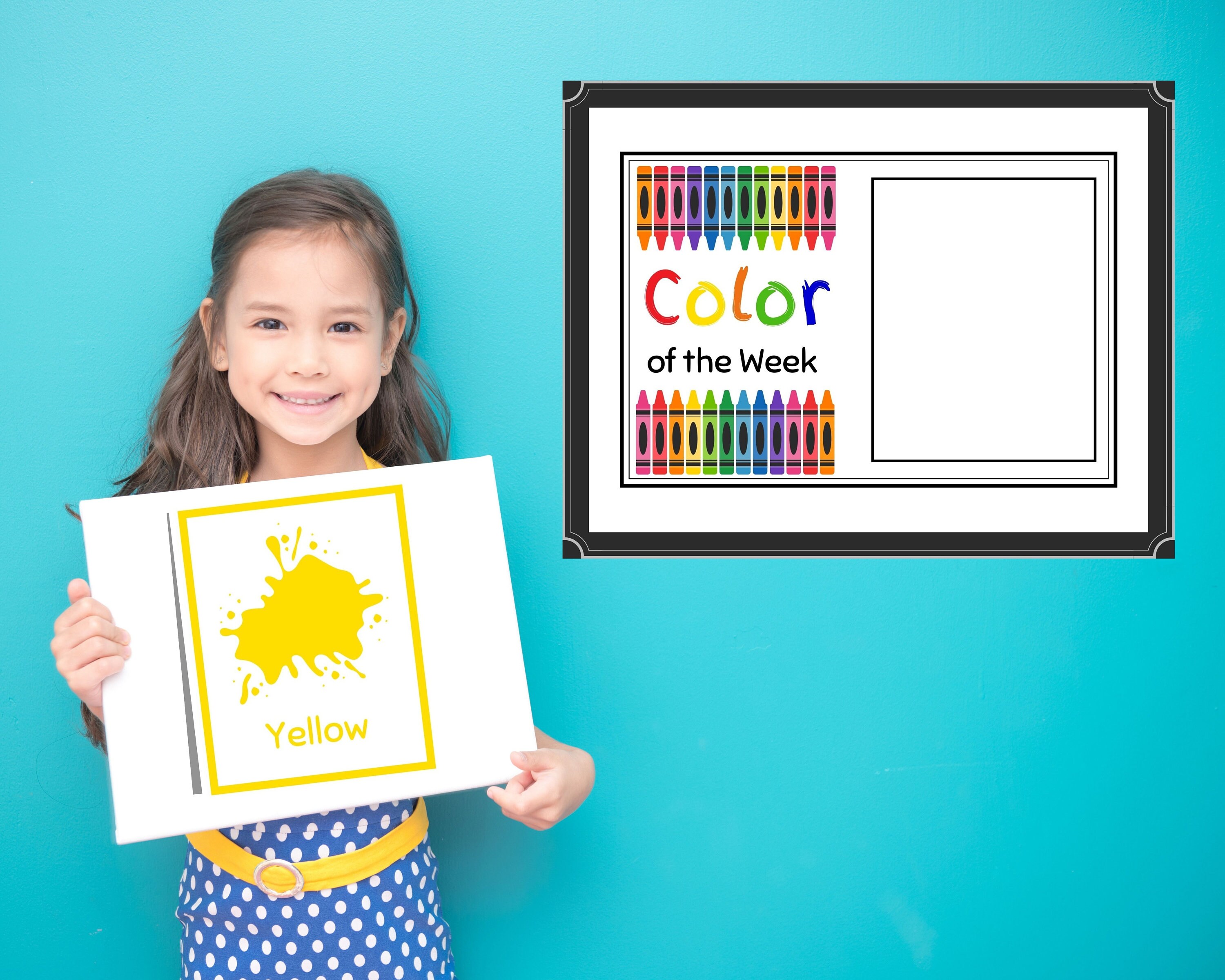 Color of the Week Digital Educational Print, Educational Poster - Etsy