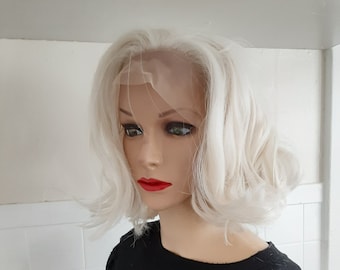 Platinum blonde  Lace Front Wig - 12&quot;