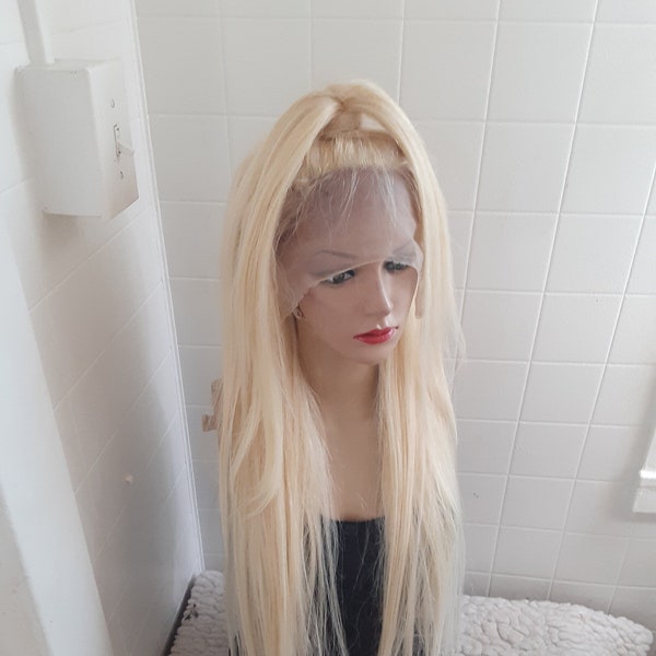 Blonde 613 30''  lace front wig 100% human hair for everyday wear or cosplay