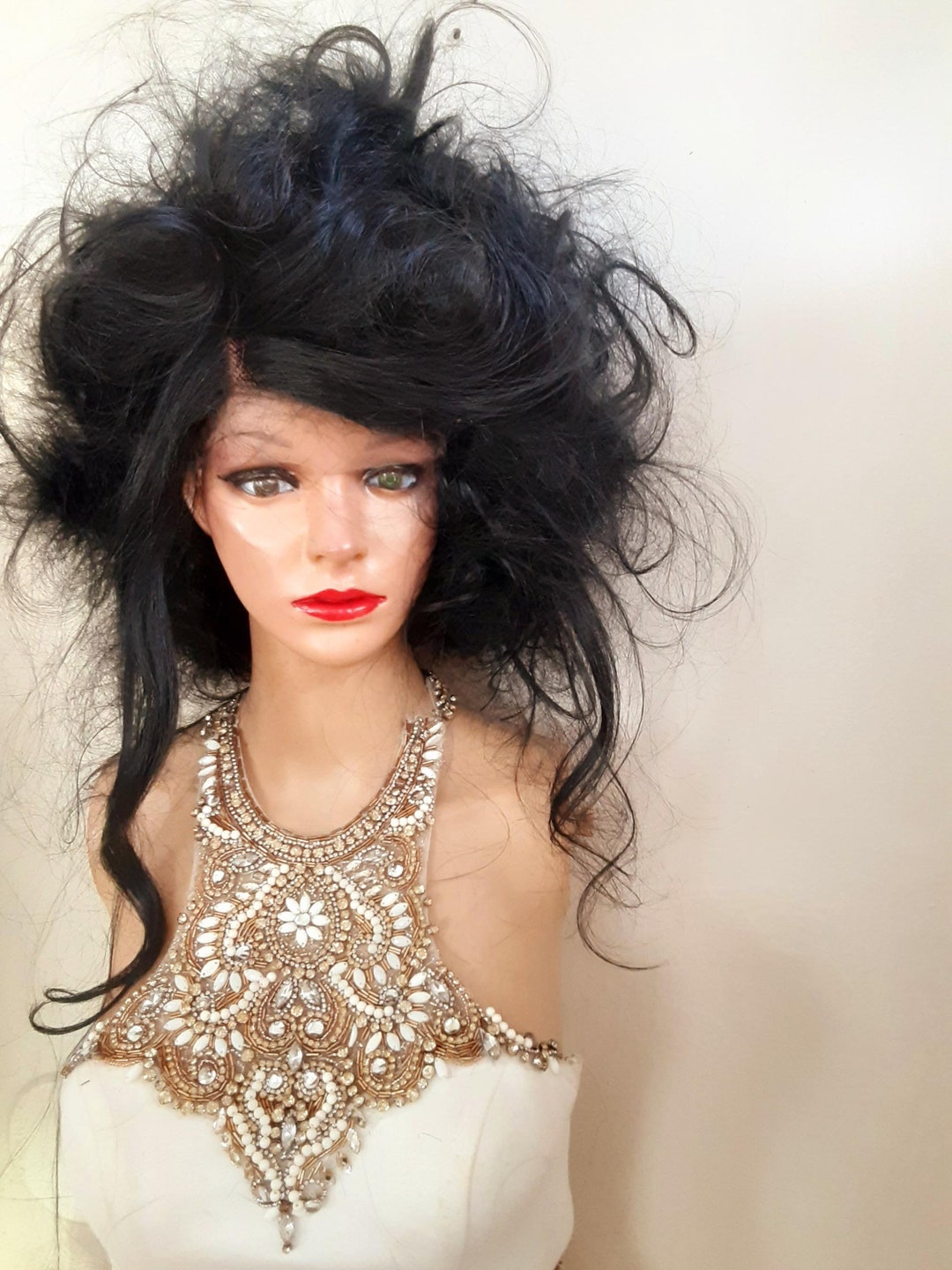 Green Gothic Bride Wig main image 0