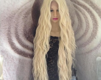 Blonde lace front wig 40''