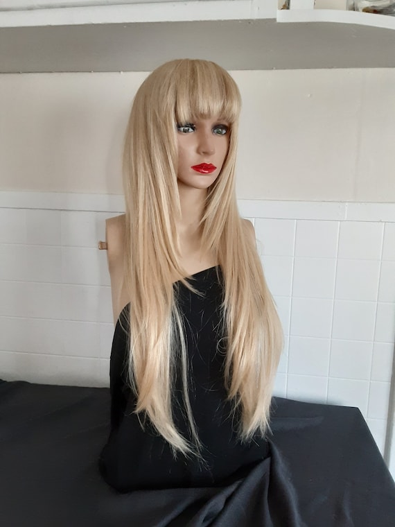 Wig sale blonde  bangs 613 Deep Wave  … Amazon.com : Deep Wave 13x6 Lace Front Wig Human Hair 22  main image 4