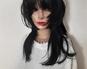 Vokuhila Perücke Blond – 80er Jahre Rockstar-Look Für Damen, Karneval, Halloween & 80s-Partys
