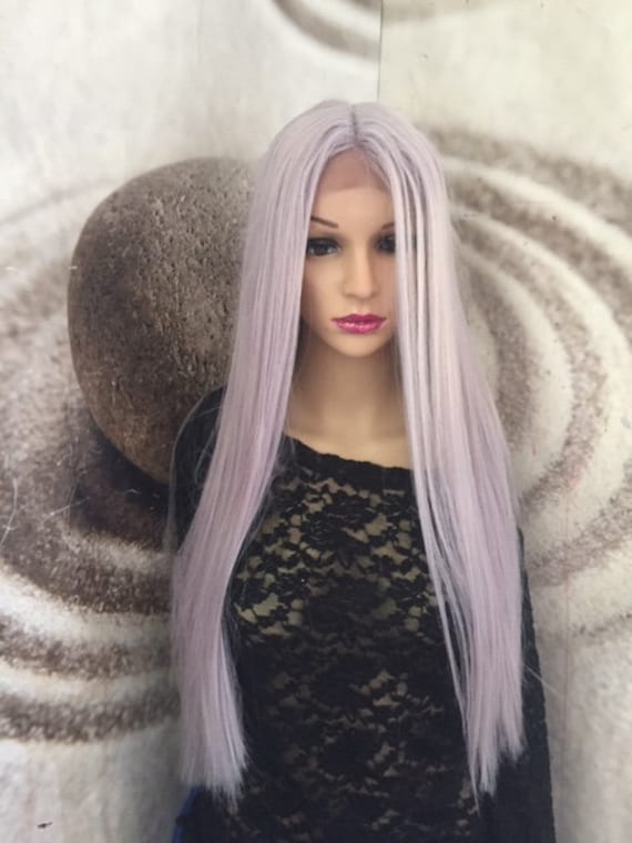 Lavender Purple Lace Front Wig - Etsy display picture 1
