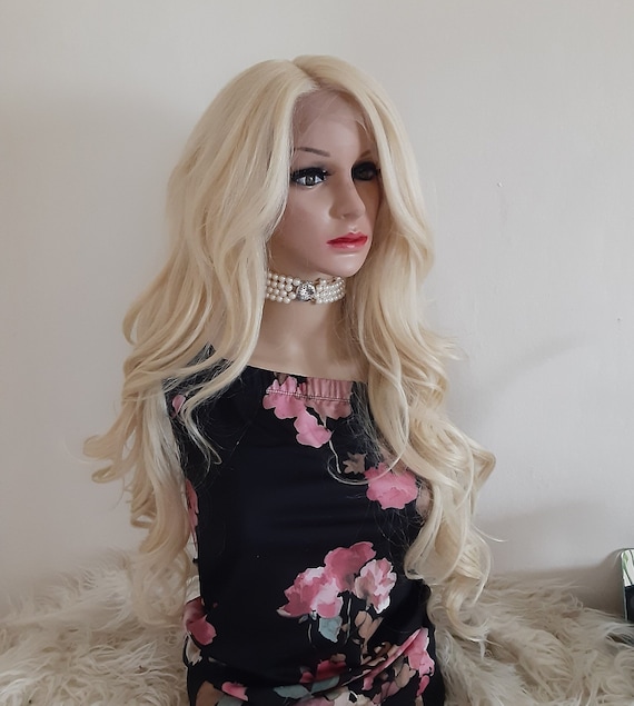 Pale Blonde Beauty Lace Front Wig Light Ash Blonde 13X6 13X4 Transparent Lace Frontal Wig Body  main image 2