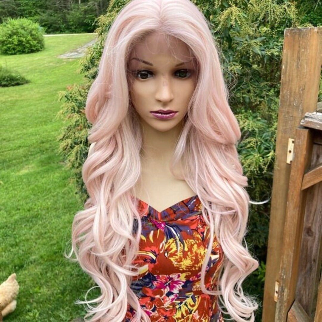 Captivating Pink And Black Lace Front Wig Artwork in HD Captivating Pink And Black Lace Front Wig Artwork in HD