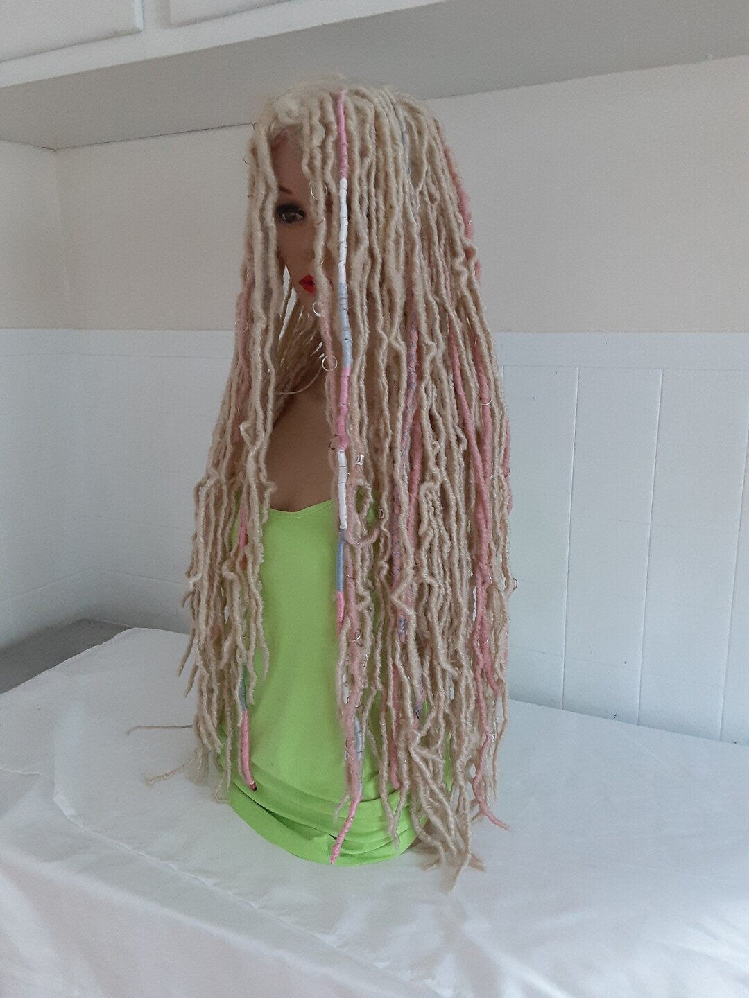 Twist Dreadlock Lace Front Wig Stage Wear Cosplay Boho Etsy