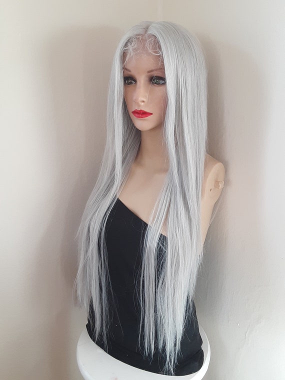 Layered Gray Lace Front Wig: 26 display picture 2