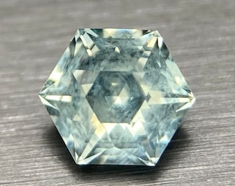 Precision Cut Montana Sapphire .54ct 4.8x4.2mm hexagon