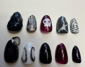 Emo nails! press on nails
