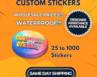 Custom Logo Stickers: UV DTF, Waterproof & Scratch-Resistant