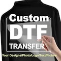 Custom DTF Transfer: Full Color Iron On Logo, HOT Peel