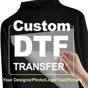 Custom T-Shirt Transfer, HOT Peel, High Quality, Full Color Transfer, Ready To Press, Iron on Logo, Custom Iron on, Personalized Transfer