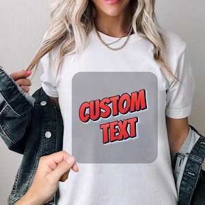 Custom Text Iron-On DTF Transfer: Ready to Print, Personalized Decal