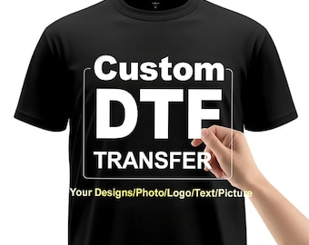 Custom DTF Iron-On, Transfers, Iron on transfer, ready to press, custom logo, text,