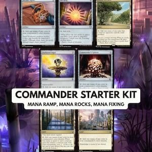 MTG Commander Starter Kit: Essential Mana Ramp, Rocks & Fixing | 7-Card Staple Bundle |