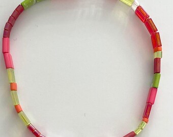 6.5" The Marg Tila Stretch Bracelet- Stackable Bracelet- Minimalist Bracelet