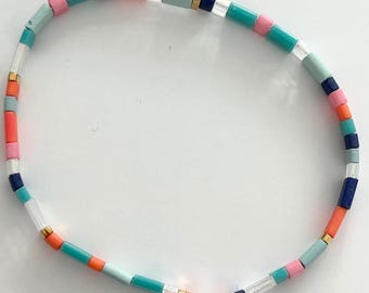 Bracciale elastico Tila Oranges da 6,5" - Bracciale impilabile - Bracciale minimalista
