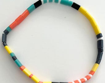 6.5" Playdoh Tila Stretch Bracelet- Stackable Bracelet- Minimalist Bracelet