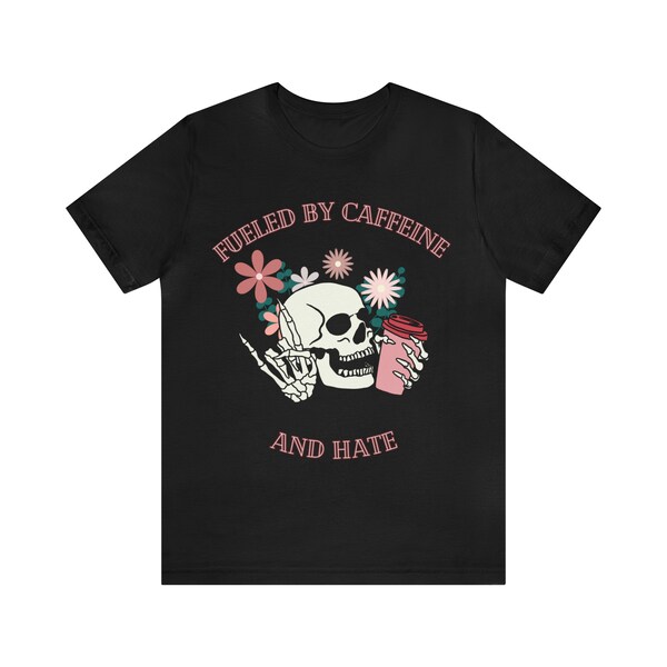 Heathen 'Fueled By Hate' T-Shirt - Heavy Cotton Band Tee - View #3