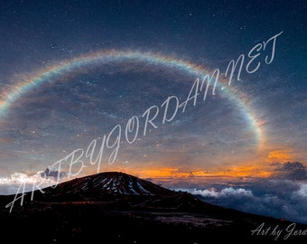 Moonbow on Mauna Kea