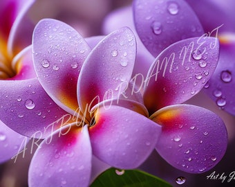 Purple Plumerias