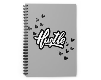 Goal Getter Spiral Notebook | Hustler Notebook| Hustler Journal | Hustler Lined Notebook | Goal Getter Journal | Hustler Goals Notebook