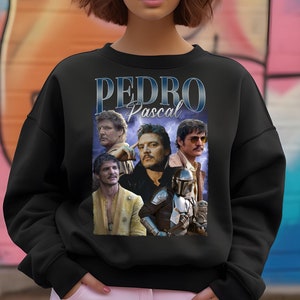 PEDRO PASCAL Sweatshirt, Actor Pedro Pascal Hoodie Retro 90s, Javier Peña, Narco Pedro Pascal Fans Gift, Pedro Pascal Celebrity Sweatshirt