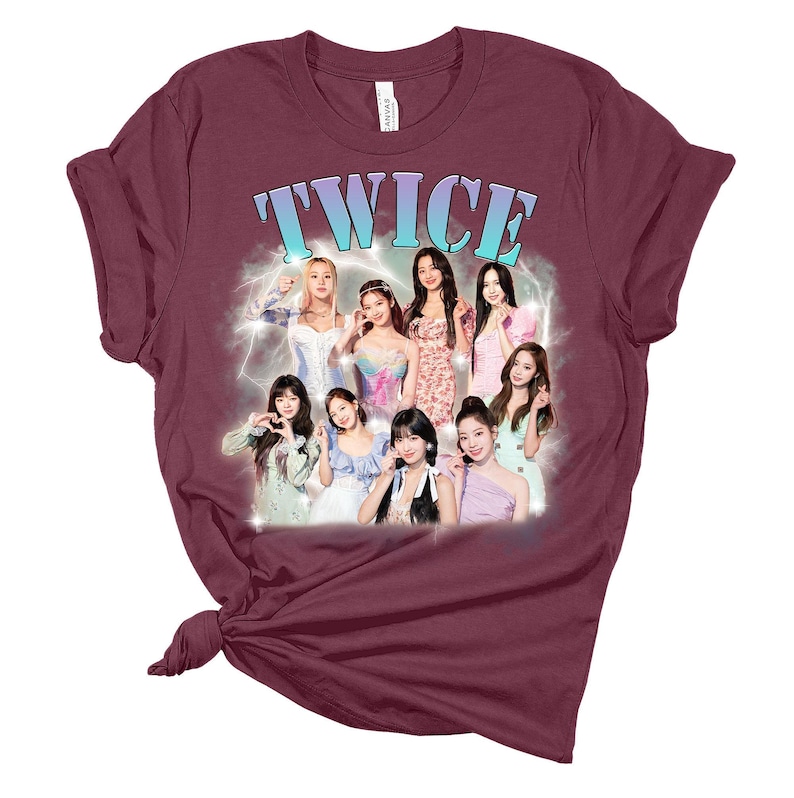 Cute Twice Members Tshirt, Twice Kpop Shirt,K-Drama Shirt, Korean Lover Gift, Korean Hoodie,Korean Pop, Jihyo, Nayeon, Momo, Sana,Mina,Tzuyu immagine 5