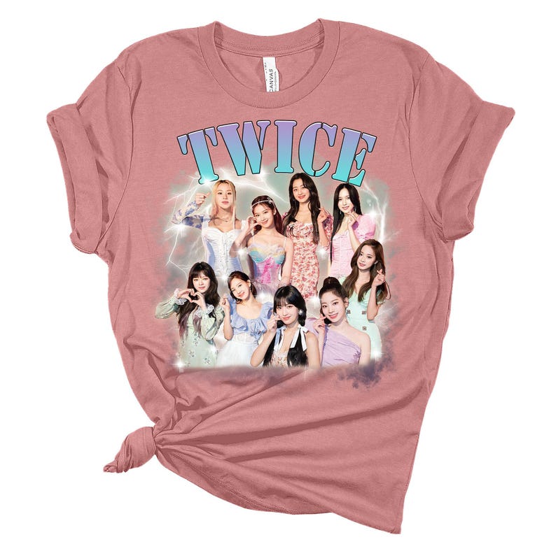 Cute Twice Members Tshirt, Twice Kpop Shirt,K-Drama Shirt, Korean Lover Gift, Korean Hoodie,Korean Pop, Jihyo, Nayeon, Momo, Sana,Mina,Tzuyu immagine 3
