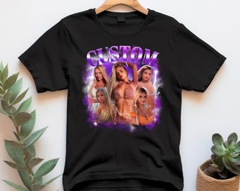CUSTOM YOUR BOOTLEG Shirt Vintage 90s, Personalized Picture Bootleg Idea Tee, Customize Bootleg Shirt Retro, Insert Your Design Here Shirt