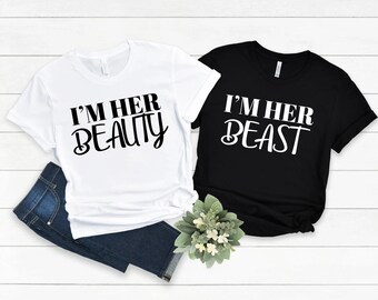 LGBT T-shirts, Lesbian Tees, I'm Her Beast and I'm Her the Beauty  gay matching T-shirts, Equal Rights Tshirt
