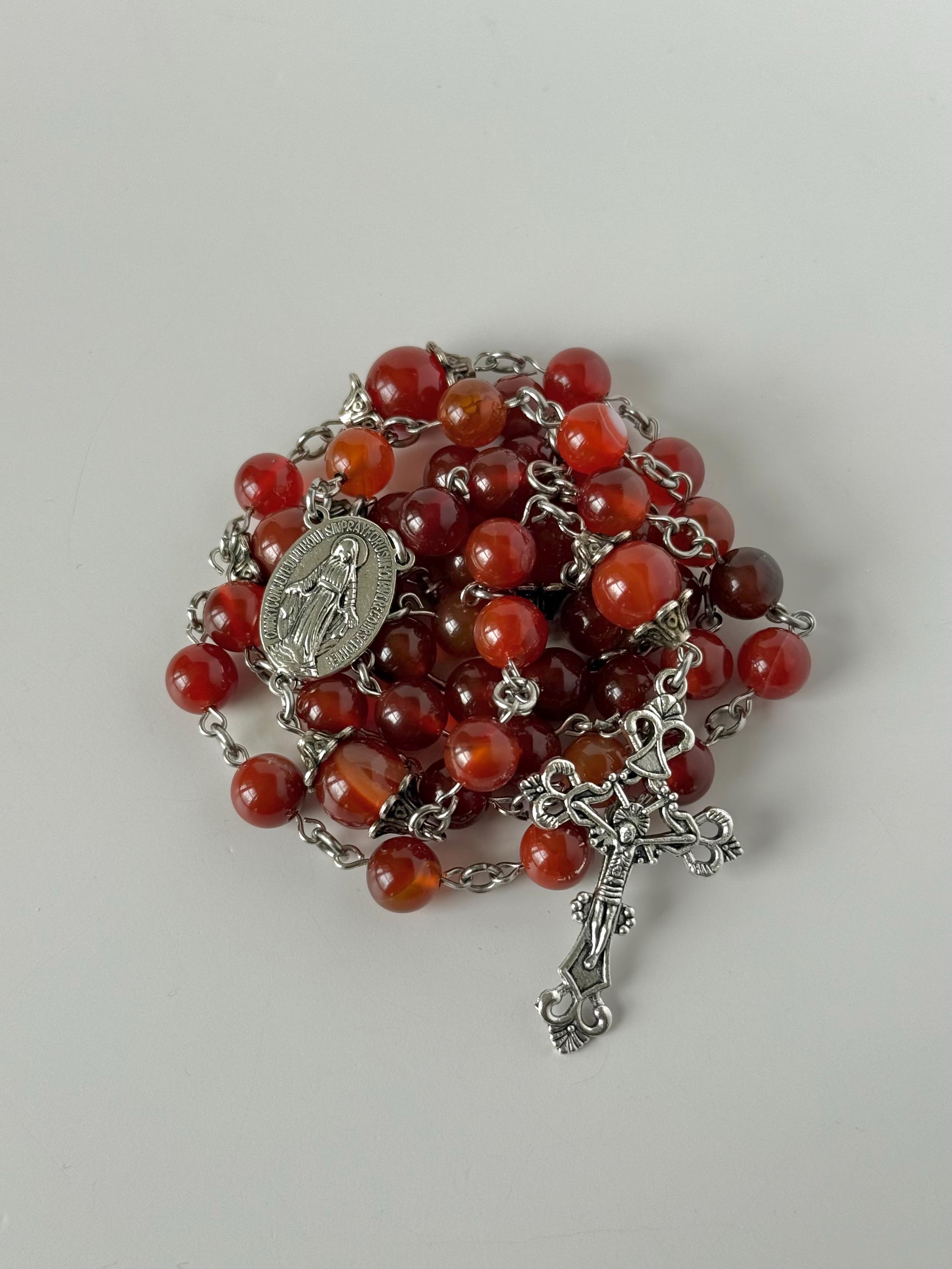 カーネリアンのロザリオ - Etsy 日本
