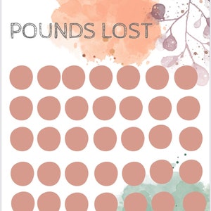 Weight Loss Tracker | Instant Download