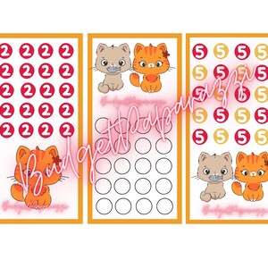 Lil Kitties Spar-Challenge zum Ausdrucken