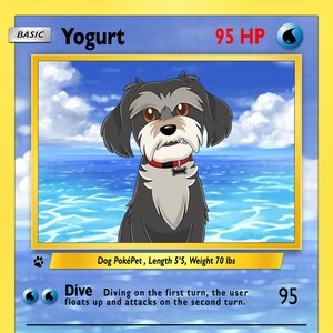 Benutzerdefinierte PokePaw Haustiere | Pokekarten | Digitales Bild | PokePet Monster Haustiere | Personalisierte Pokekarten | Benutzerdefinierte Poke Karte Digital Designs Geschenk
