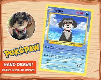 Benutzerdefinierte PokePaw Haustiere | Pokekarten | Digitales Bild | PokePet Monster Haustiere | Personalisierte Pokekarten | Benutzerdefinierte Poke Karte Digital Designs Geschenk