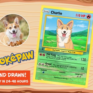 Benutzerdefinierte PokePaw Haustiere | Pokekarten | Digitales Bild | PokePet Monster Haustiere | Personalisierte Pokekarten | Benutzerdefinierte Poke Karte Digital Designs Geschenk