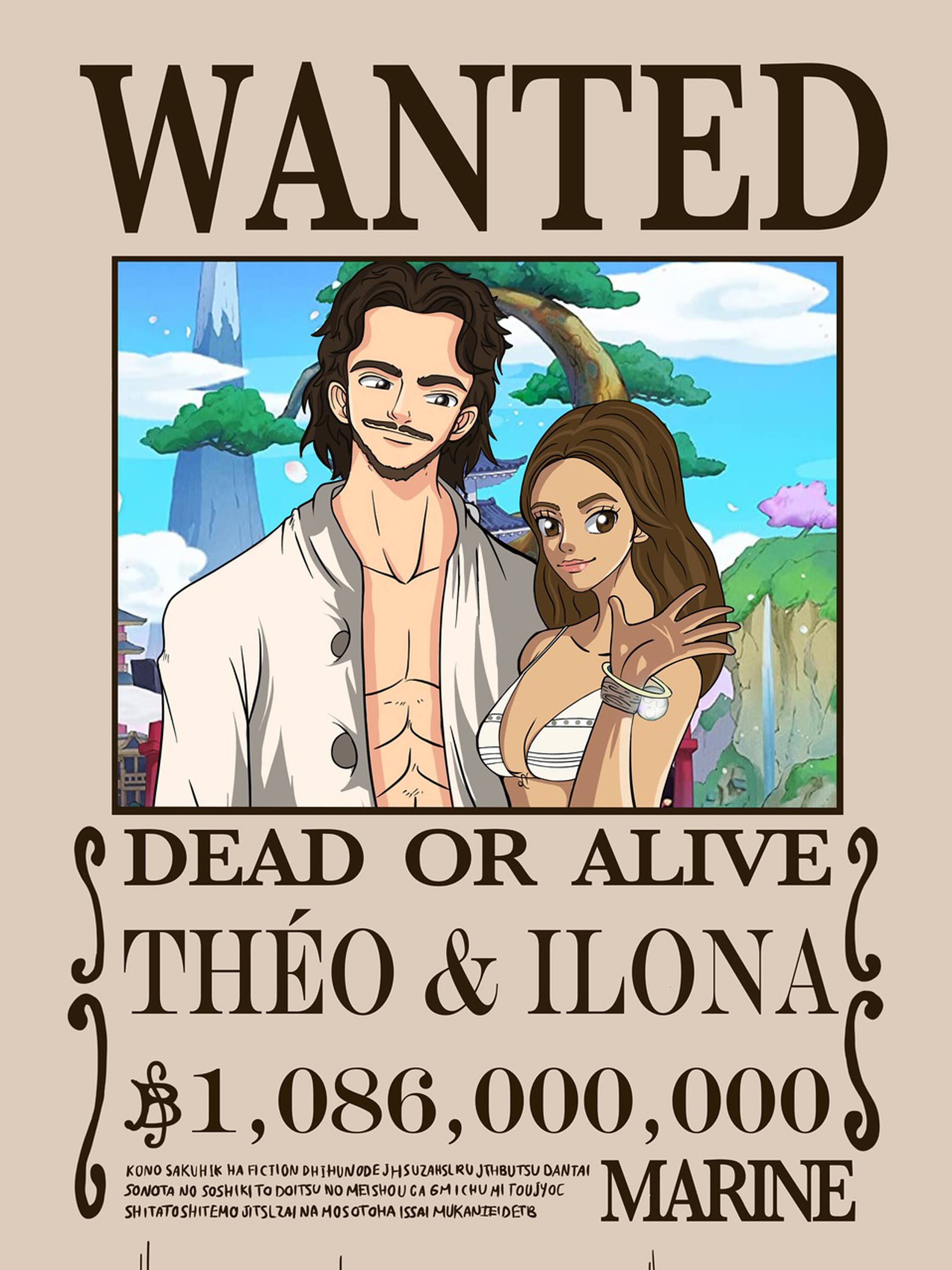 Premium Vector  One piece anime wanted poster