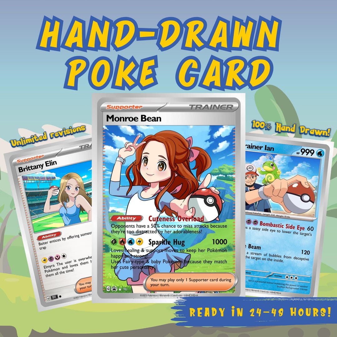 custom pokemon trainer cards 5 Anime X (Full Art) Medusa Case Custom Pokmon Style Trainer Card