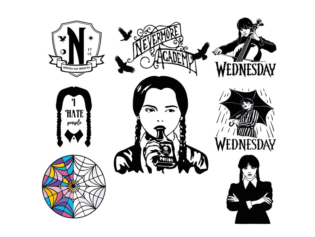 Wednesday Addams Svg Wednesday Addams Dance Svg Jenna Ortega Etsy